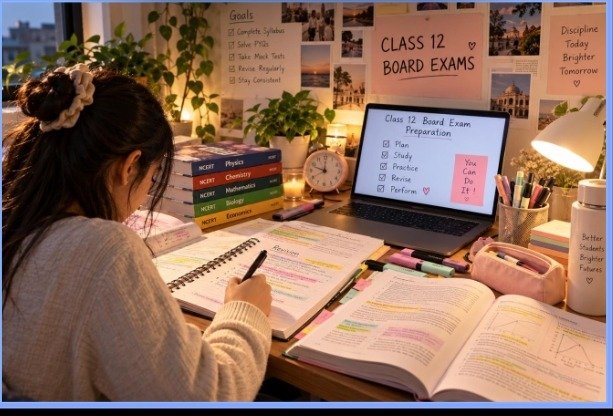 Class 12 board exam preparation and study planning