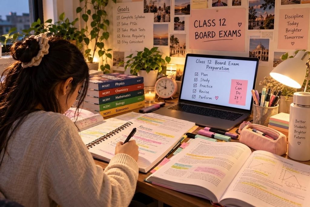 Class 12 board exam preparation